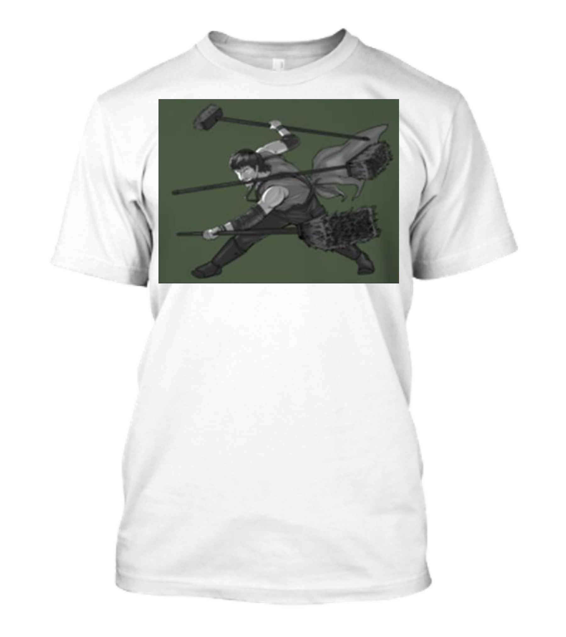 Three Broom Stance Cosplay Zoro T-Shirt