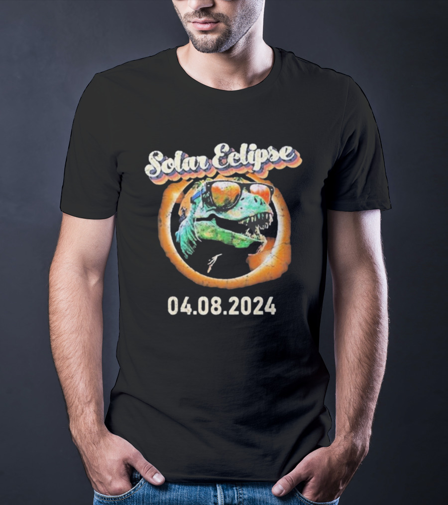 Solar Eclipse T-Rex April 8 T-Shirt