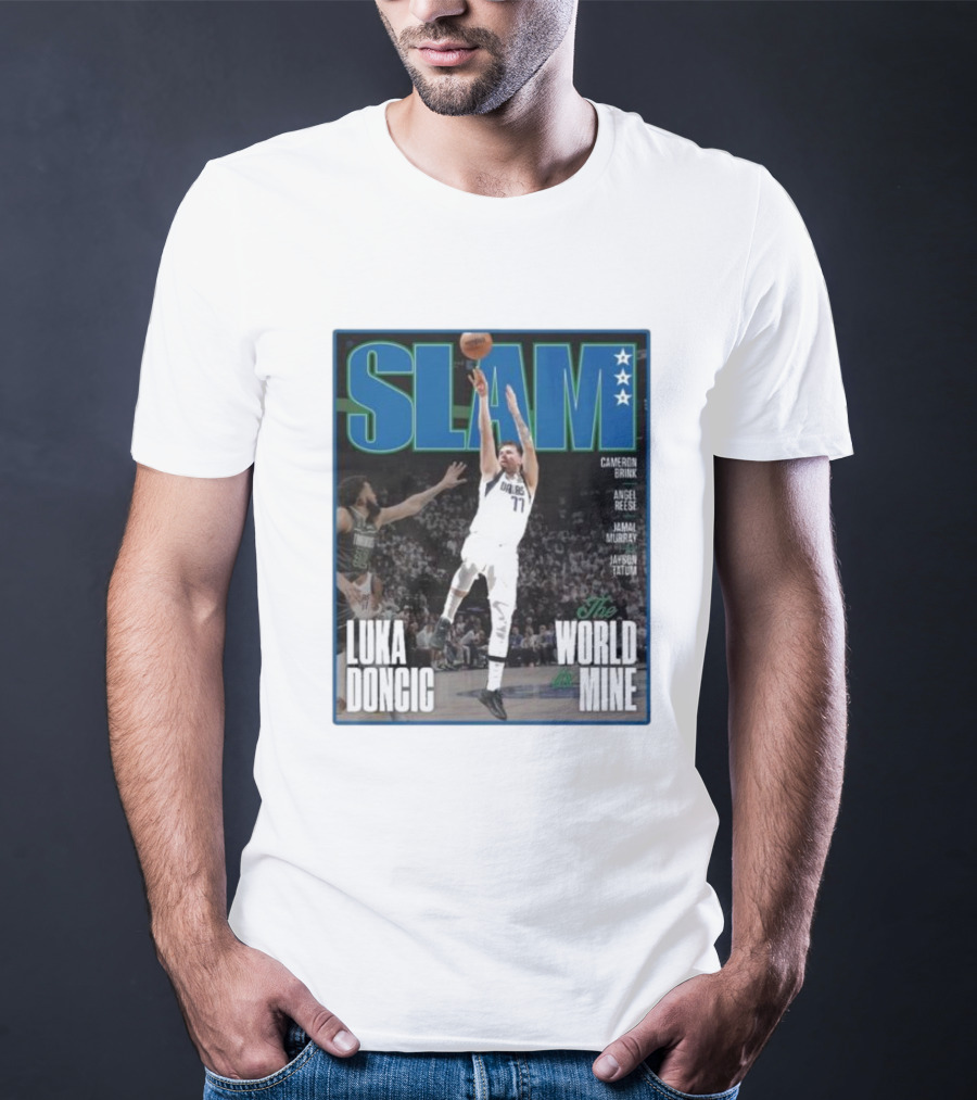 SLAM Luka Doncic The World Is Mine T-Shirt