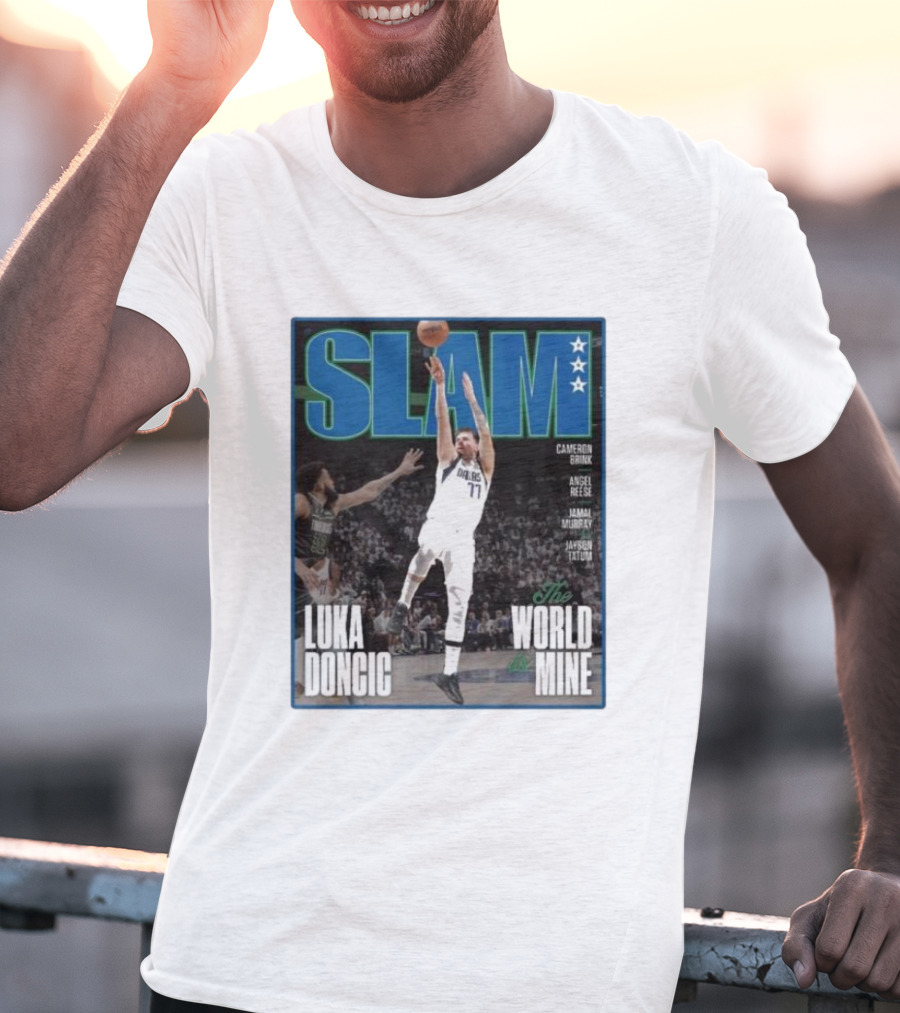 SLAM Luka Doncic The World Is Mine T-Shirt