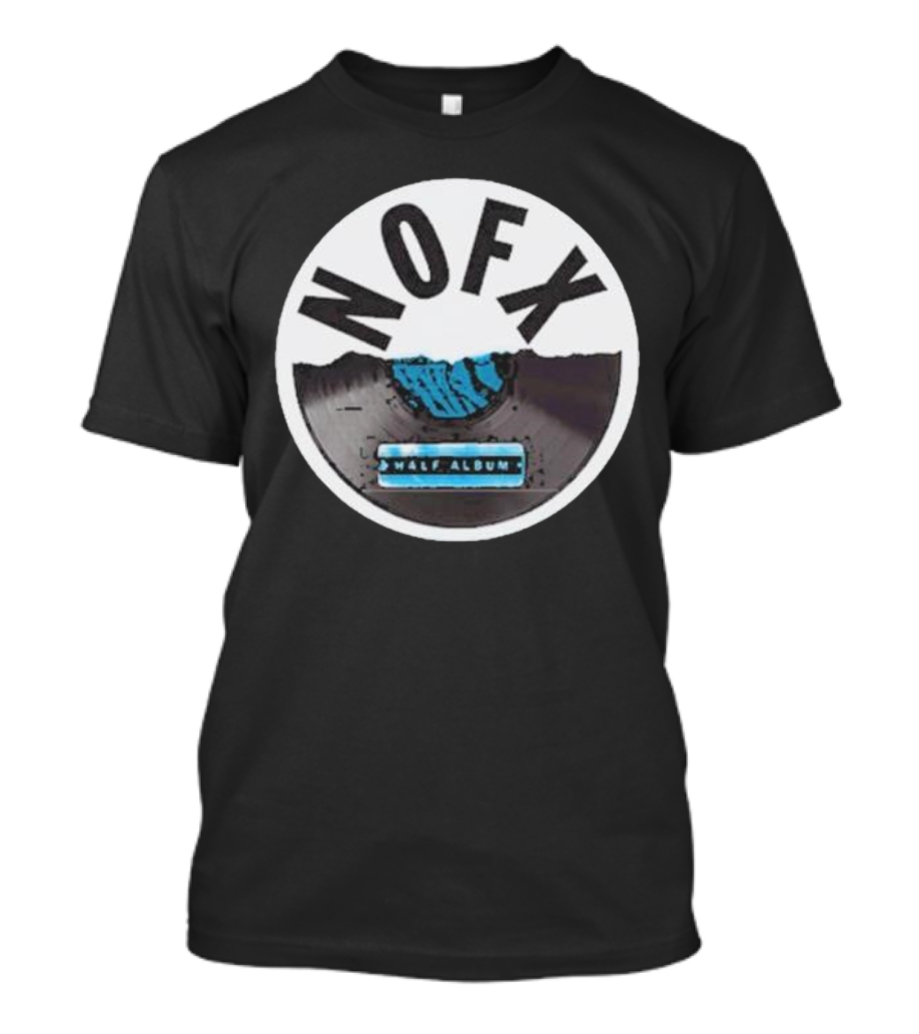 NOFX Half Album Vinyl Record T-Shirt