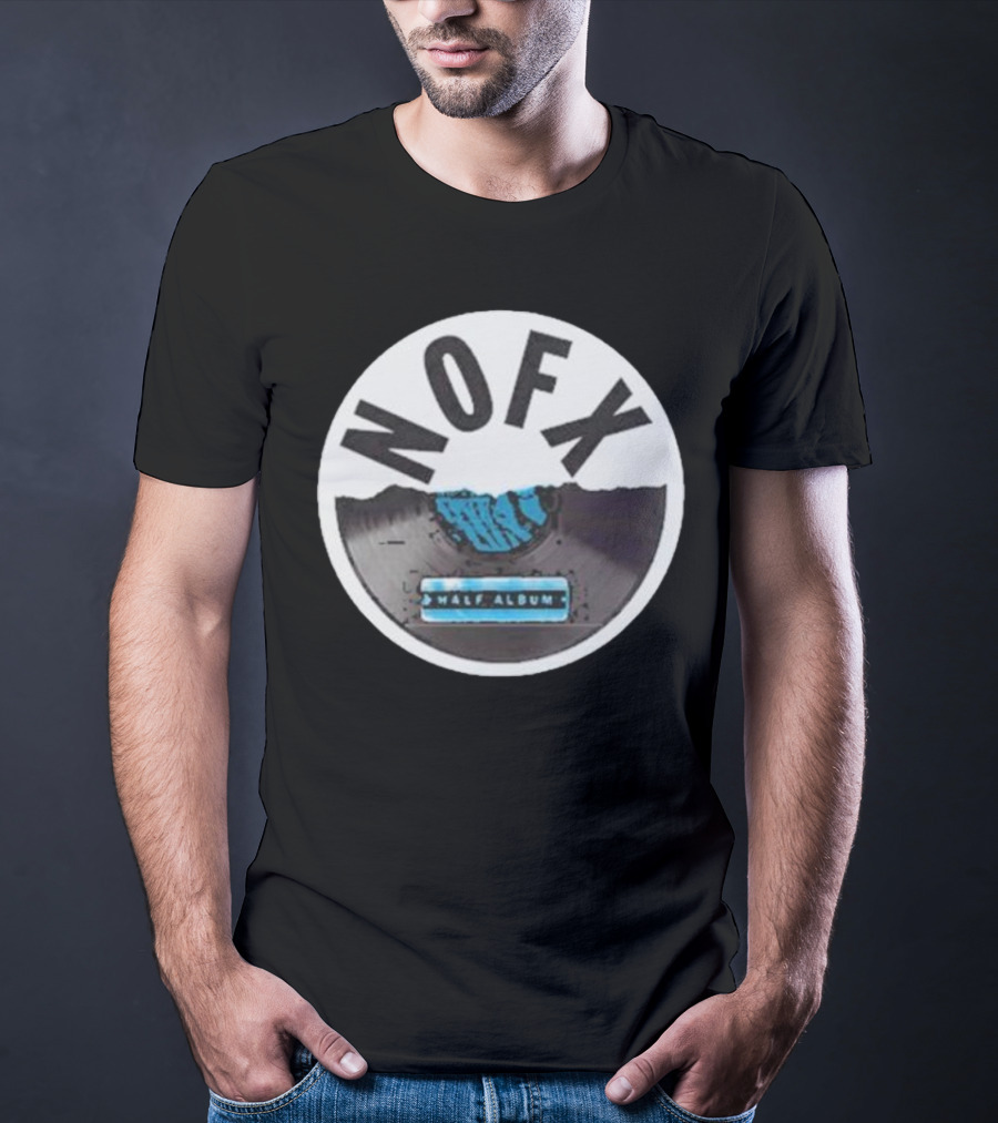 NOFX Half Album Vinyl Record T-Shirt
