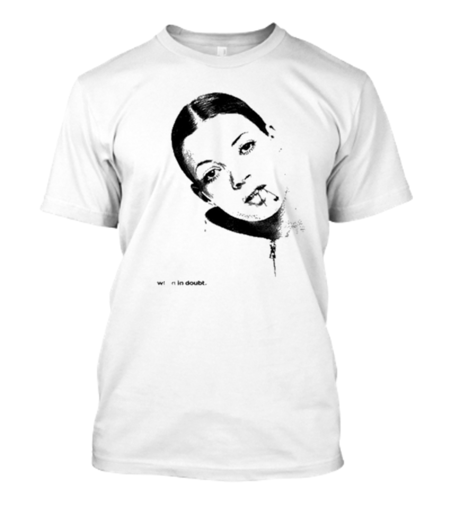 90s Kate Moss When In Doubt Portrait T-Shirt