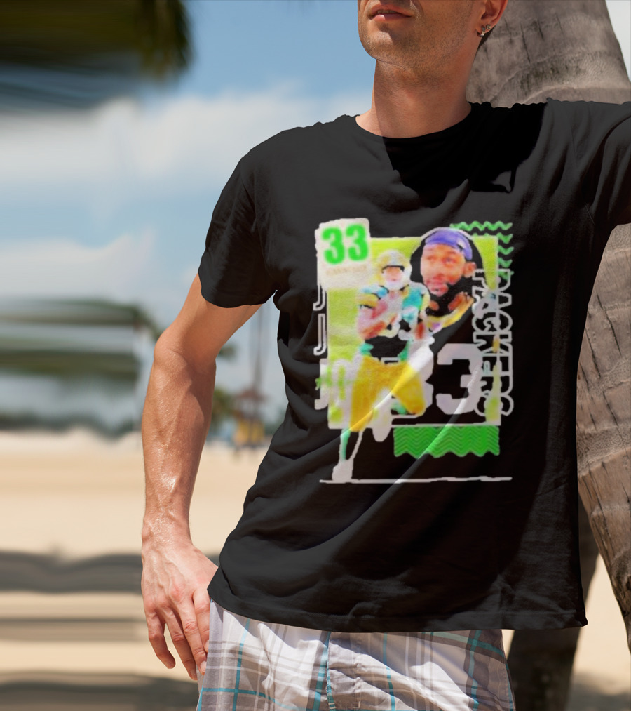 Packers Aaron Jones 33 Football Player Running Back T-Shirt