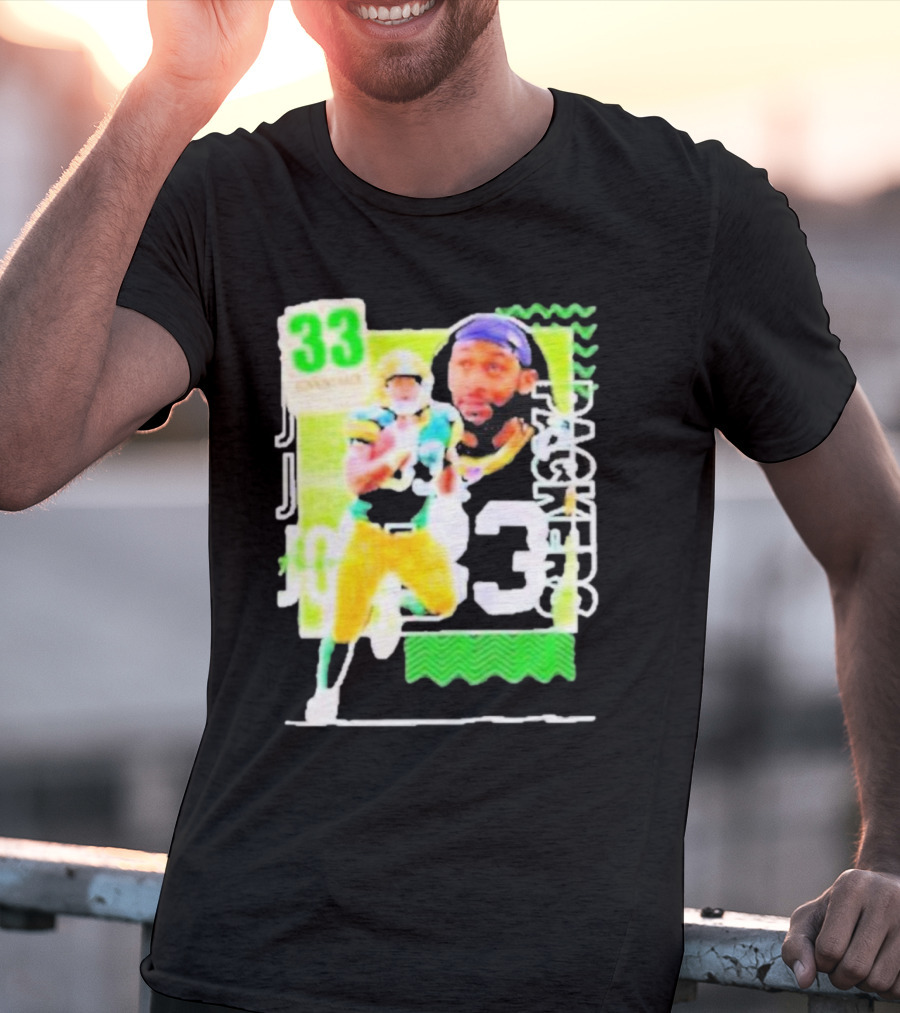 Packers Aaron Jones 33 Football Player Running Back T-Shirt