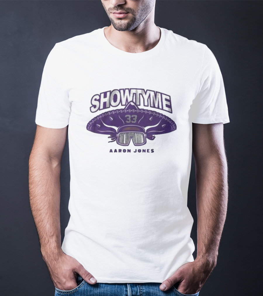 Showtyme 33 Aaron Jones Minnesota Sombrero Goggles T-Shirt