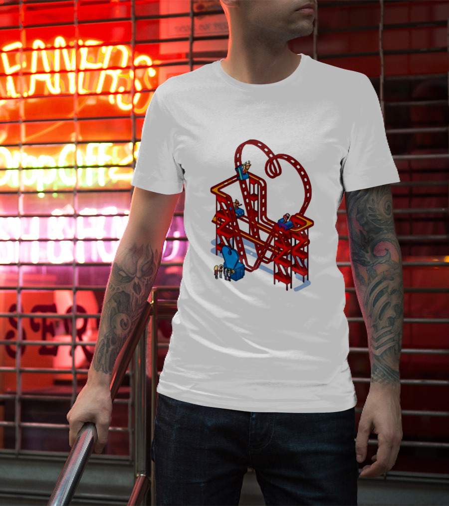 James Marriott Are We There Yet Roller Coaster Construction Fun Adventure T-Shirt