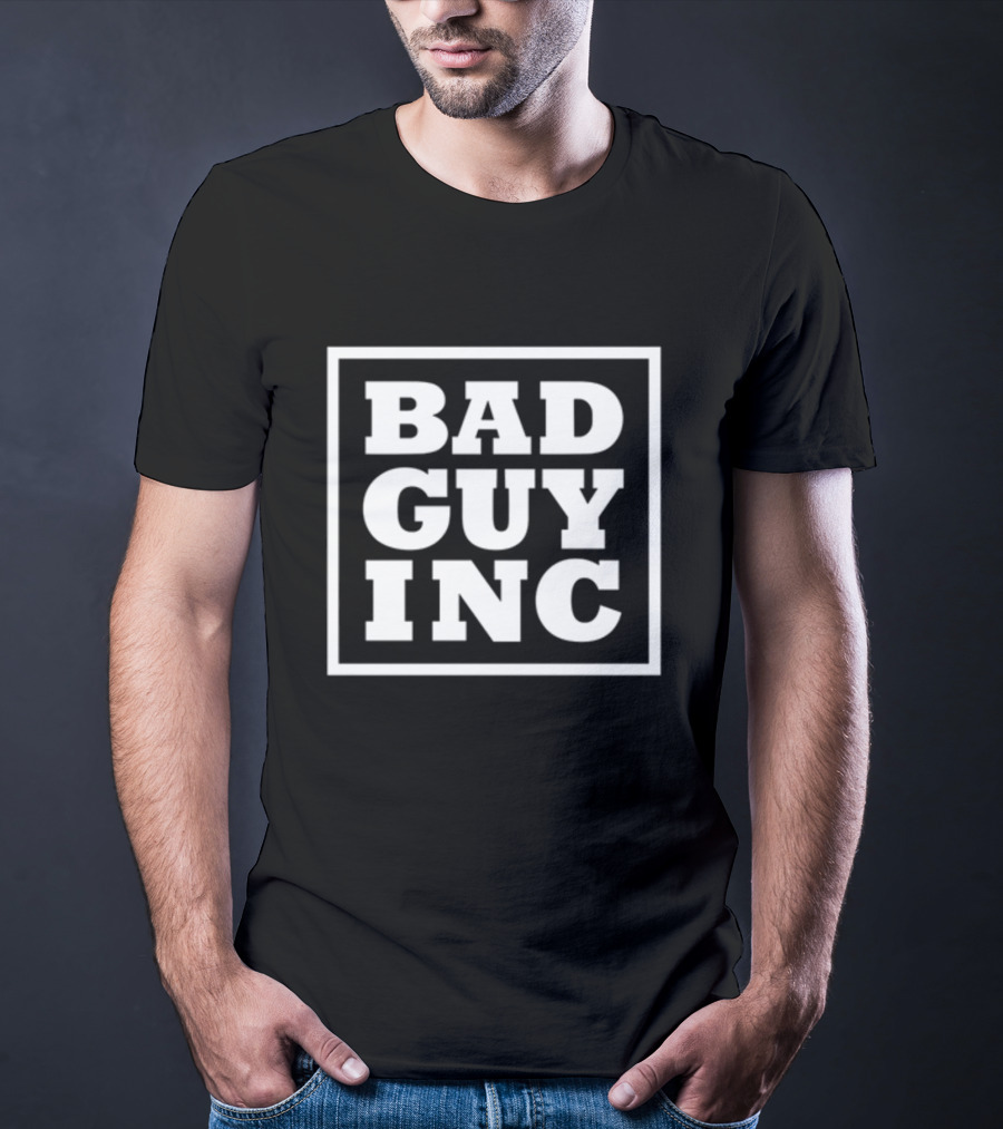 Bad Guy Inc Bold Square Logo Promotion T-Shirt