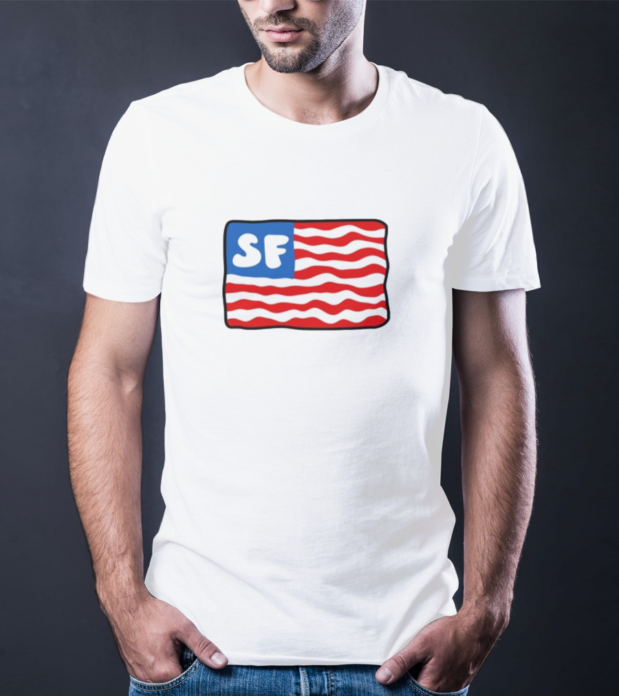 Starfit Americana SF Waves Flag T-Shirt