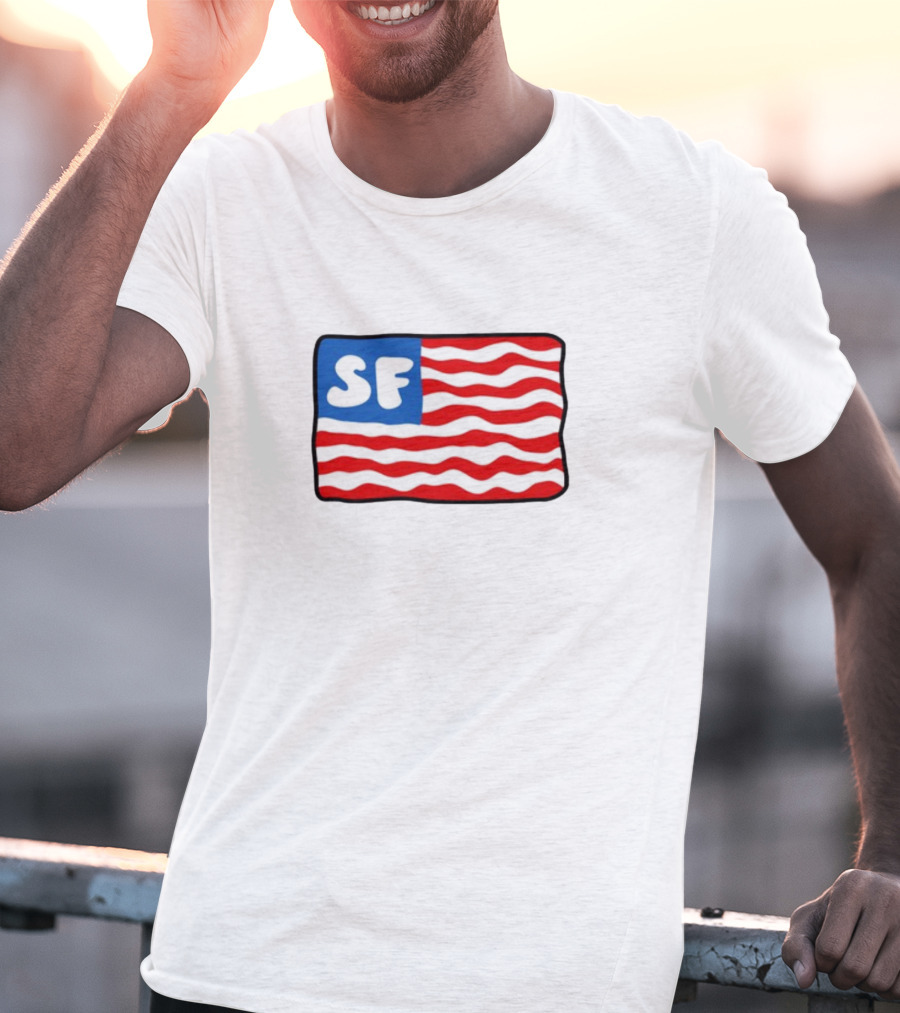 Starfit Americana SF Waves Flag T-Shirt