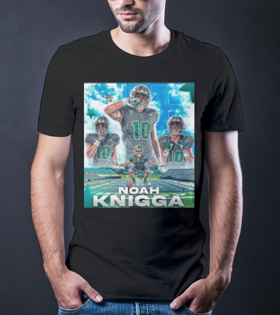 NOAH KNIGGA 10 Football Player On Field Performance Highlights T-Shirt