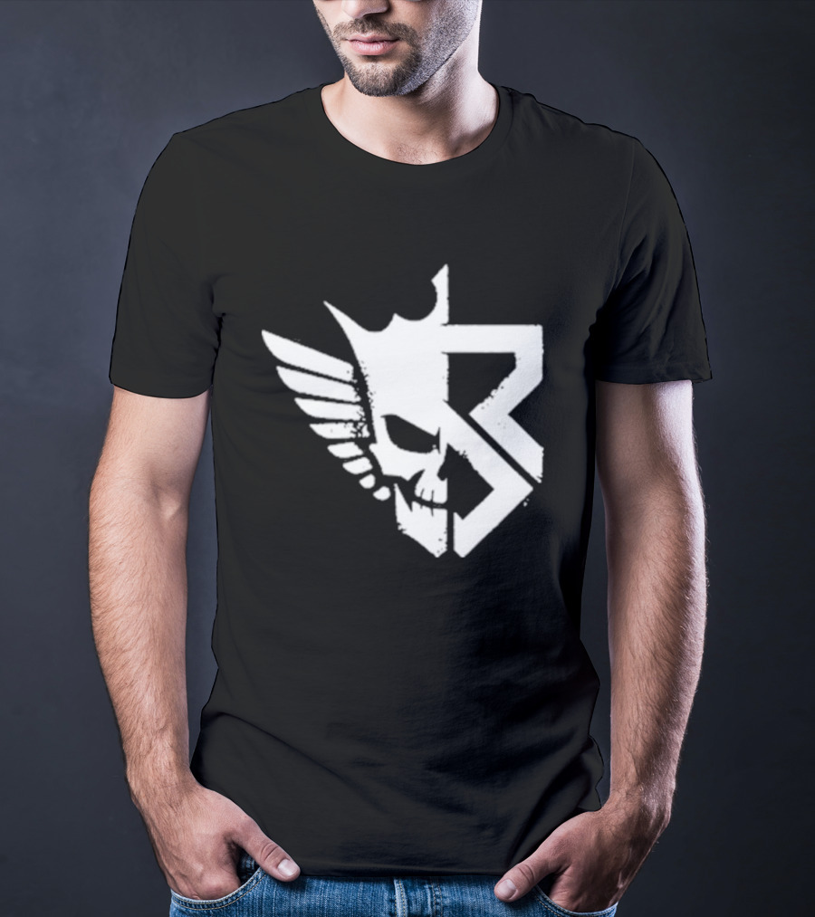 Freakin Nightmare Skull Crown Wings T-Shirt
