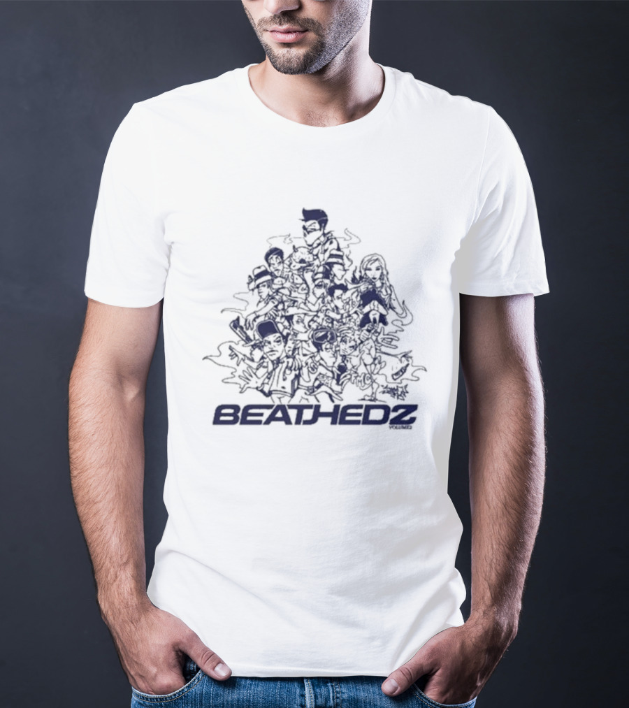 Jase Beathedz Connection 2 Vibrant Characters Doodle T-Shirt