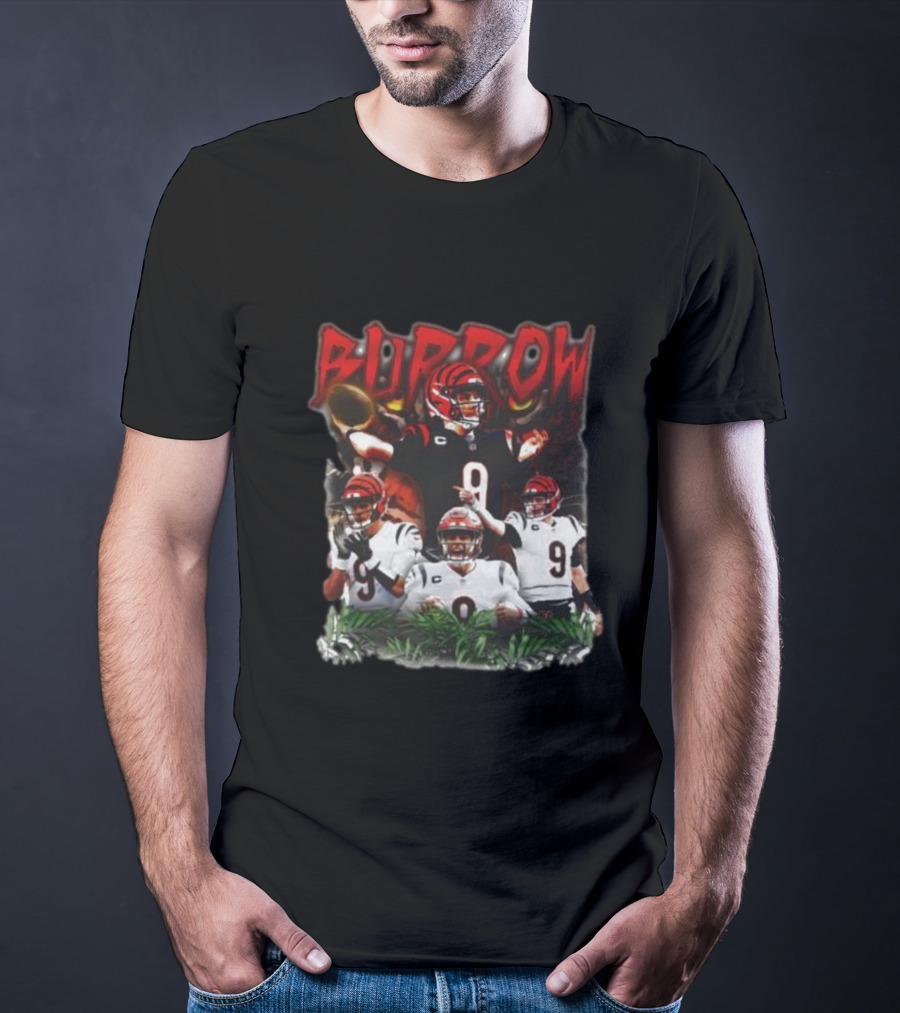 BURROW Bengal Tiger King Football T-Shirt