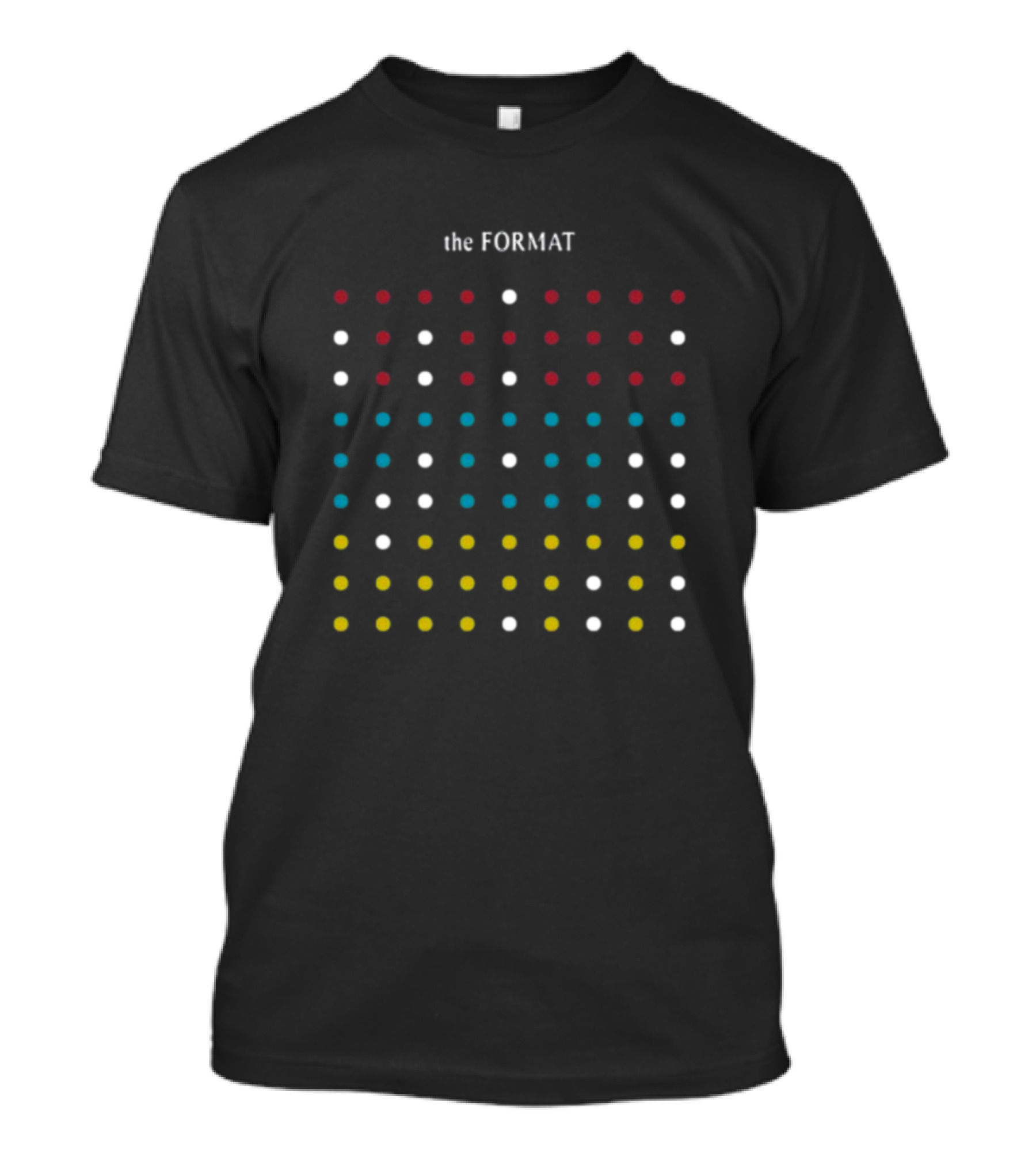 Nateruess X Hello The Format Dots Pattern Red Blue Yellow White T-Shirt
