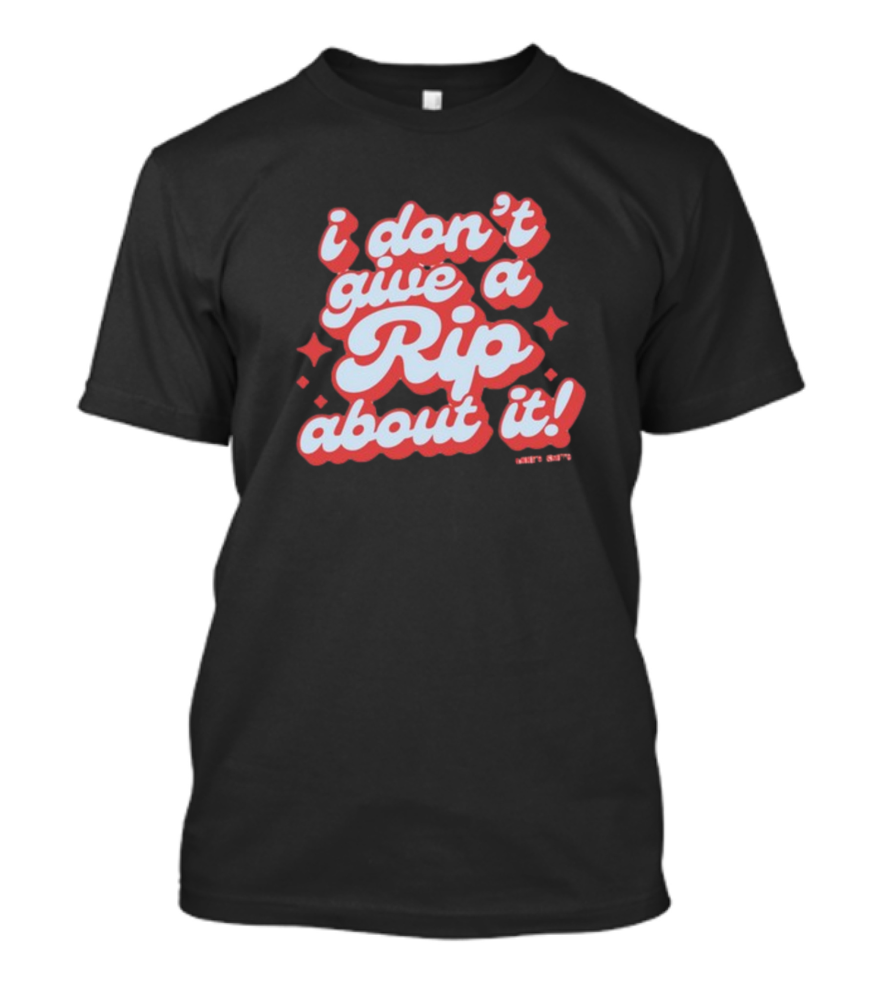 I Don't Give A Rip About It Tanner Smith Wavy Retro 70s T-Shirt