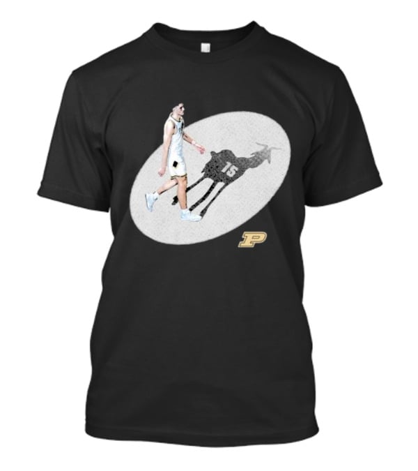 Edey Goat 15 Purdue Boilermakers Shadow Athlete T-Shirt