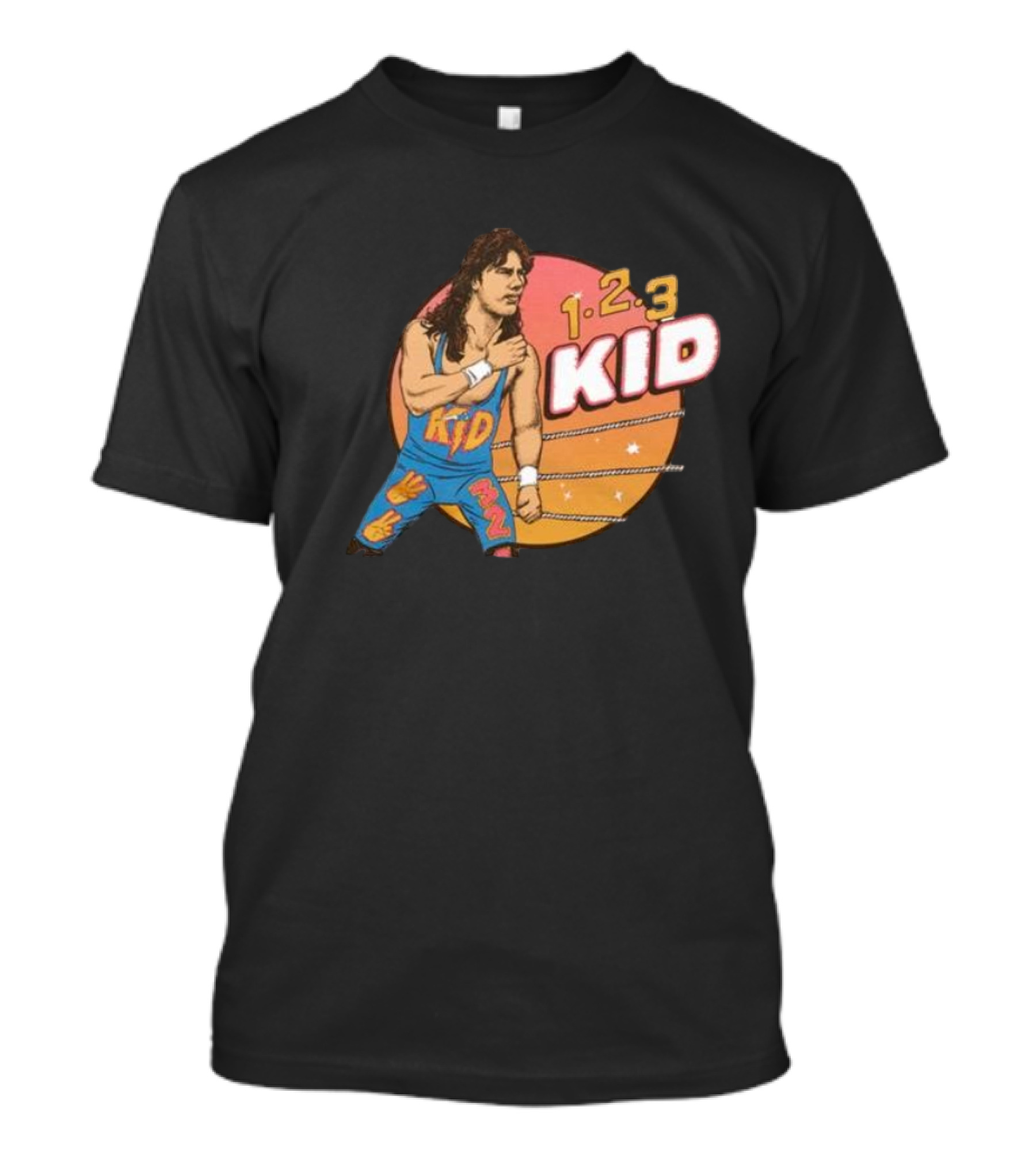 1-2-3 Kid Wrestling Legend Retro Graphics T-Shirt