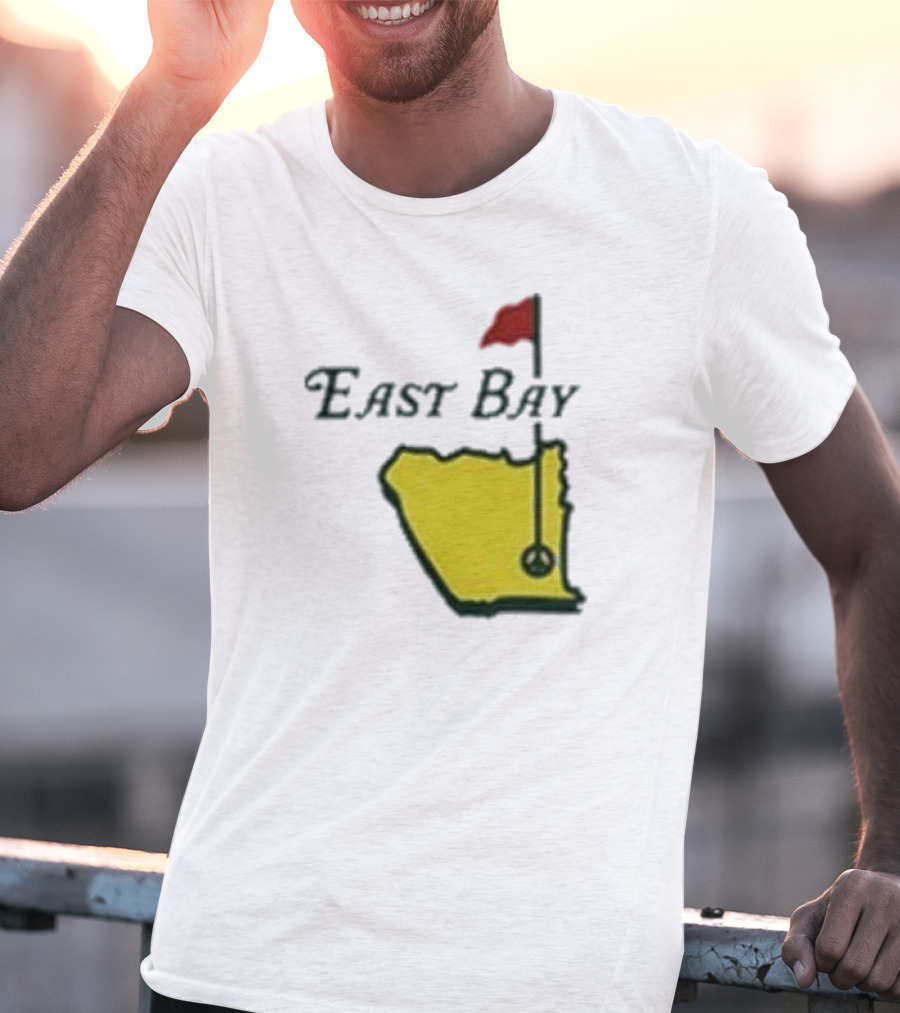 Oaklandish East Bay Golf Map With Flag Hole T-Shirt
