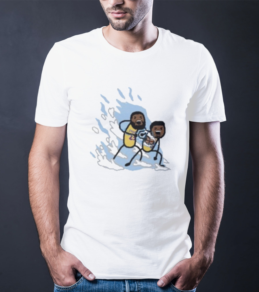 Father And Son Kamehameha Lakers Basketball Fusion T-Shirt
