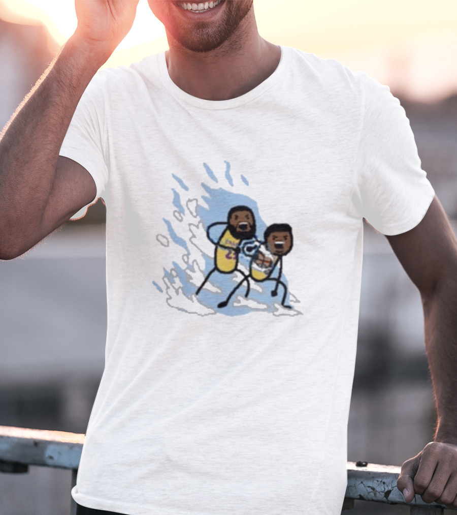 Father And Son Kamehameha Lakers Basketball Fusion T-Shirt