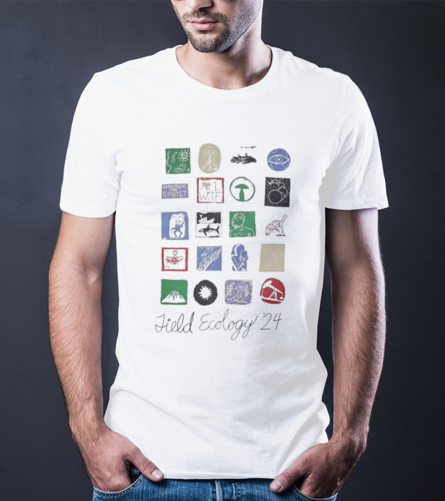 Fieldecology 24 Field Ecology Eye Mushroom Whale Hammerhead Bat Tree Planet Arrow Head T-Shirt