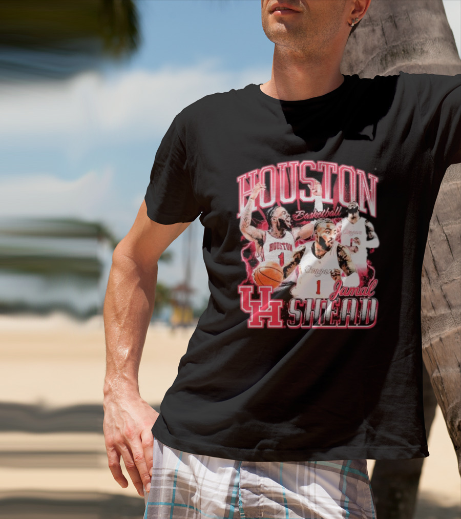 Jamal Shead Houston Cougars Basketball U H T-Shirt
