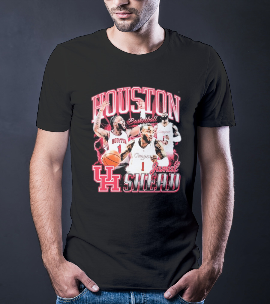 Jamal Shead Houston Cougars Basketball U H T-Shirt