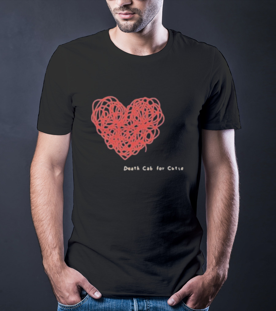Death Cab For Cutie Heart Red Thread T-Shirt
