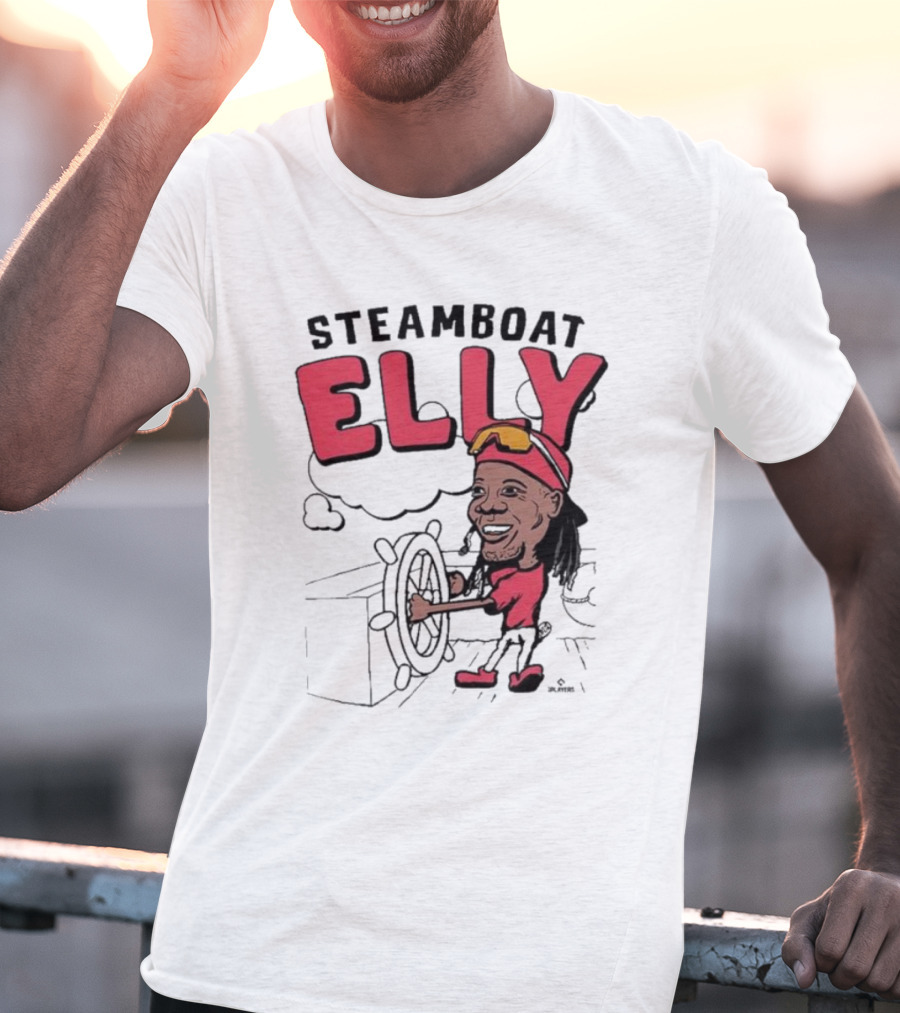 STEAMBOAT ELLY Elly De La Cruz Wheel Turner Cartoon T-Shirt