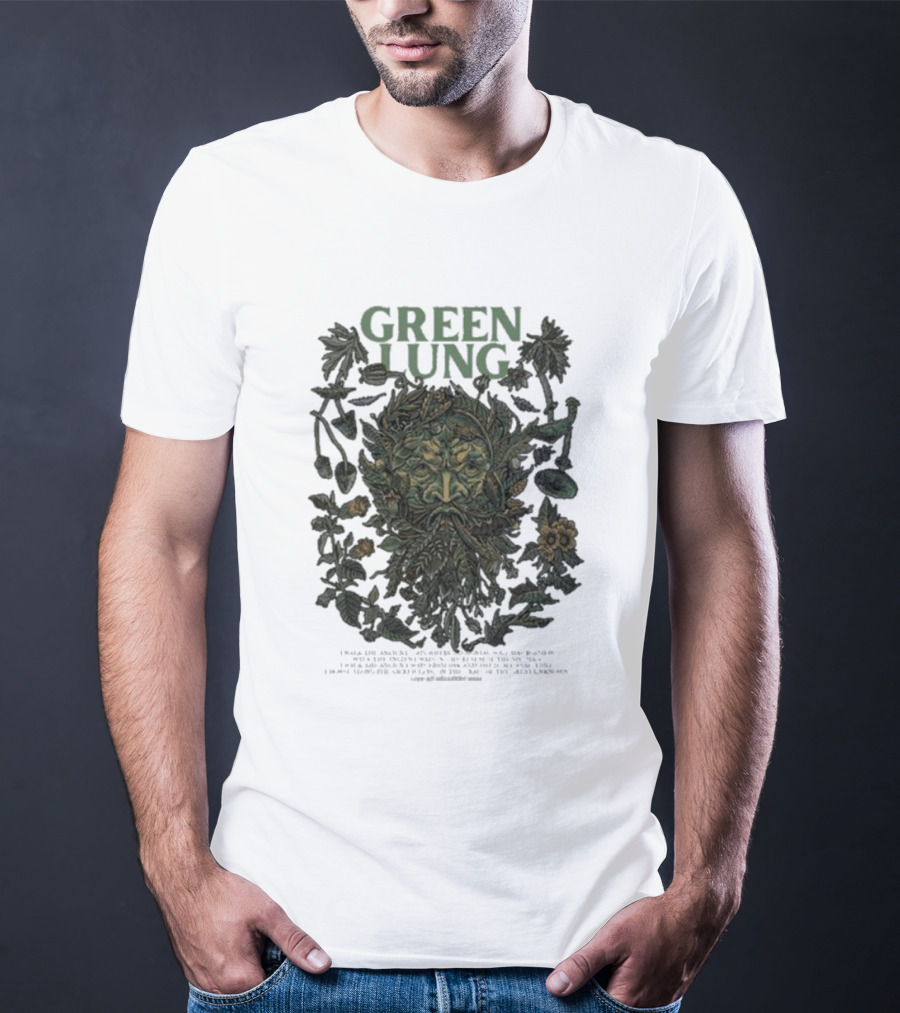 Green Lung Mythical Foliate Face Live At Hellfest T-Shirt