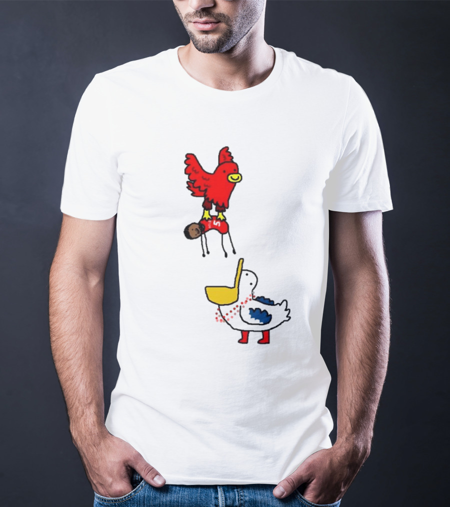 Hawks Trade Dejounte Murray To The Pelicans NBA Paint Bird Dunking Player T-Shirt