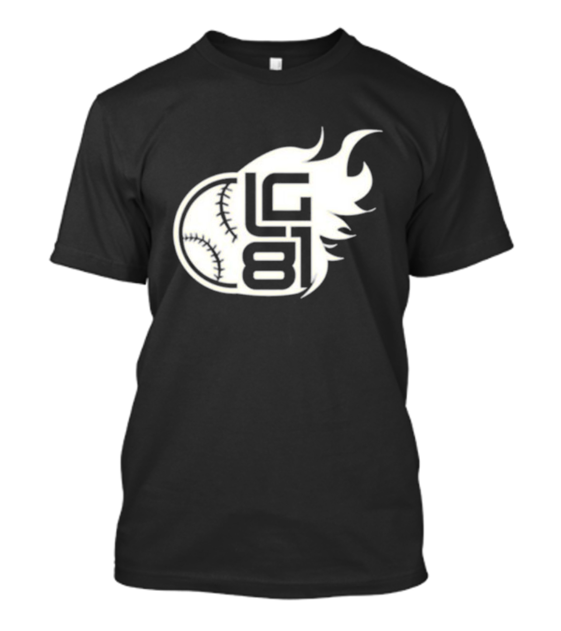 LG 81 Baseball Flames T-Shirt