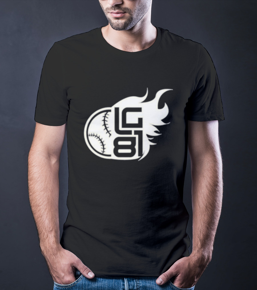 LG 81 Baseball Flames T-Shirt