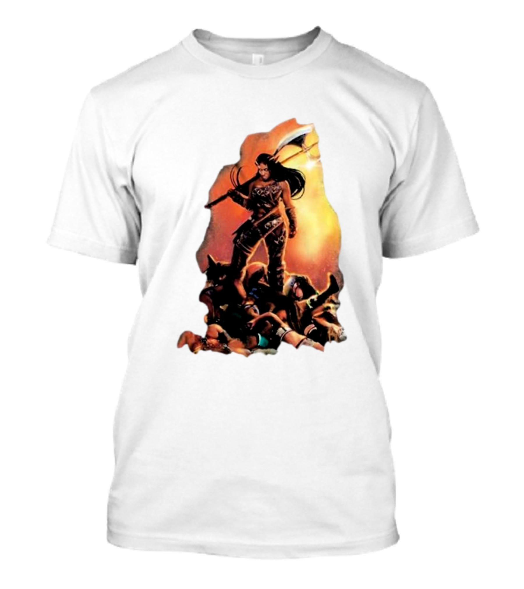 Athena Palmer Warrior Standing Over Fallen Warriors T-Shirt
