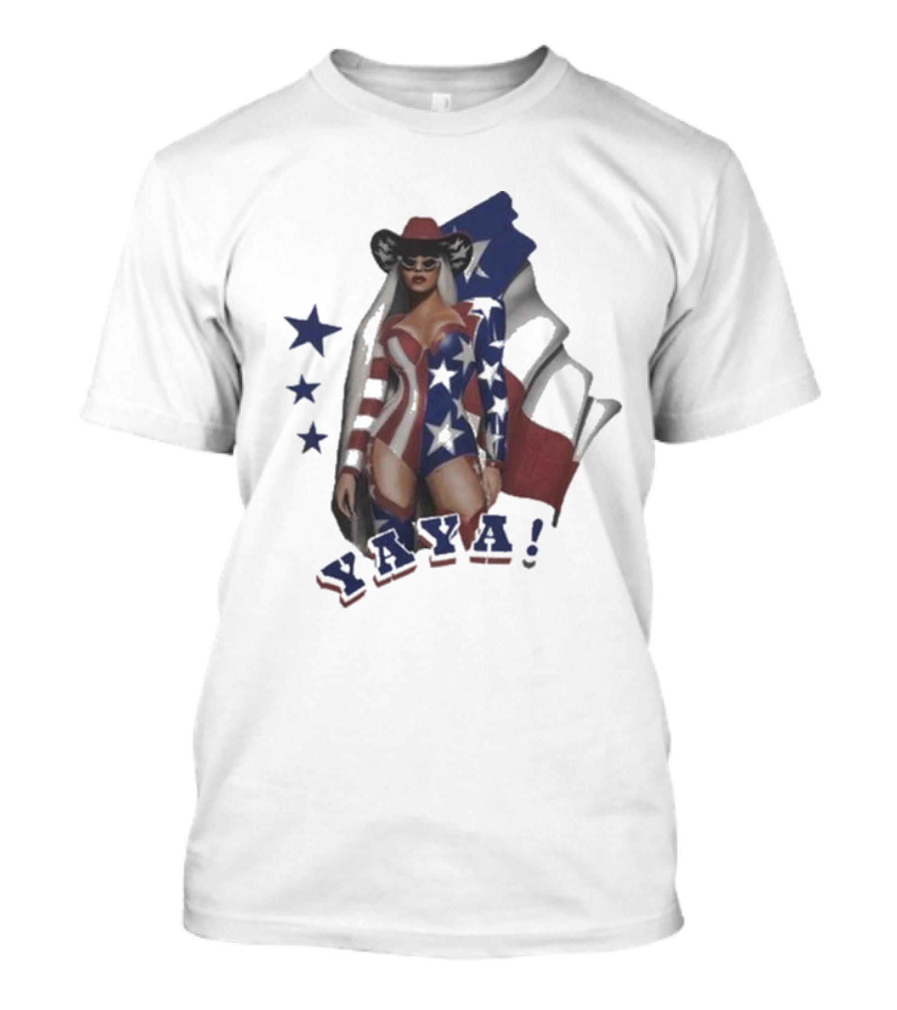 Cowboy Yaya American Flag Stars T-Shirt