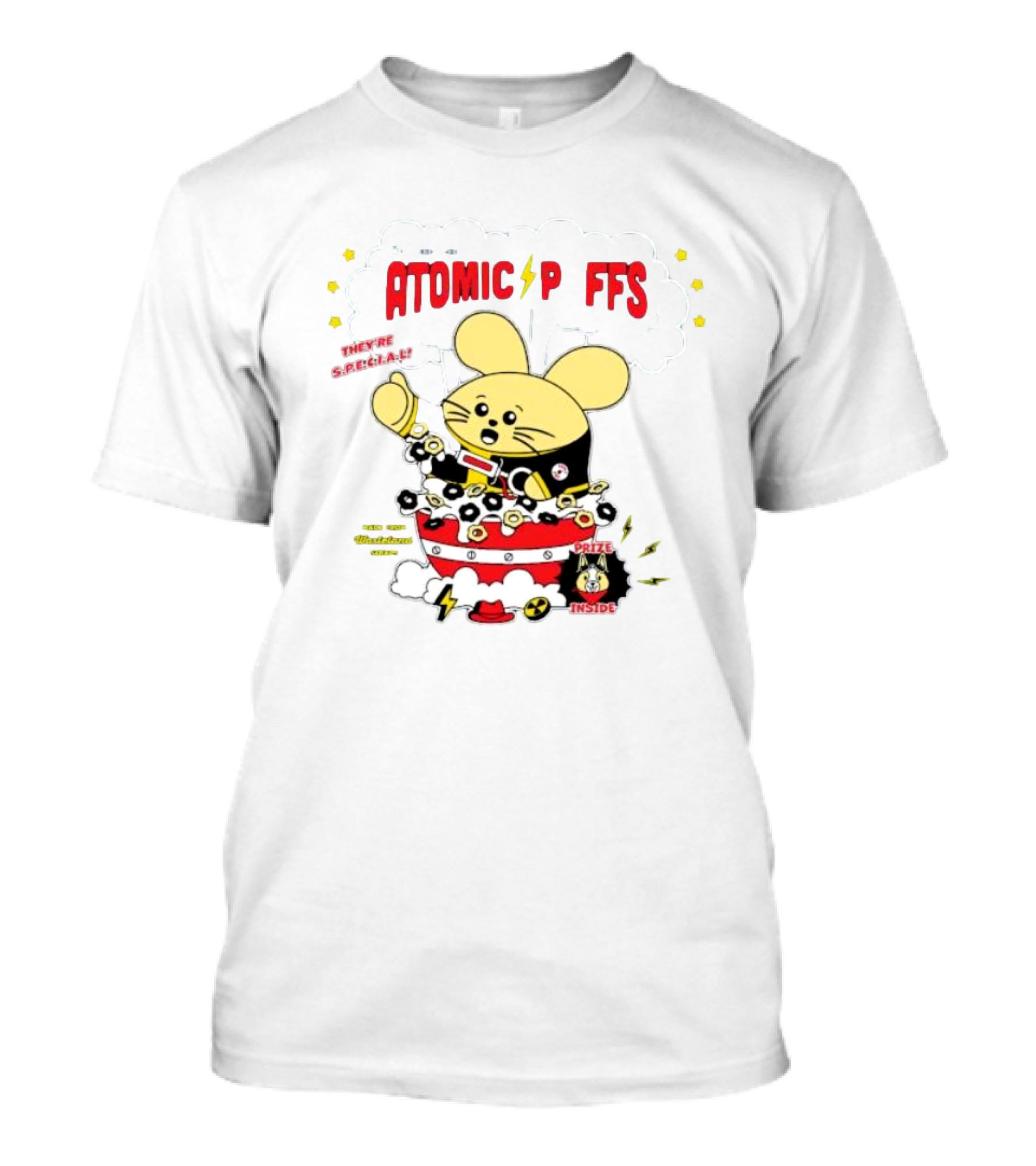 Fatrabbitfarm Atomic Puffs They’re Special Made From Wasteland Scraps Prize Inside⚡ T-Shirt