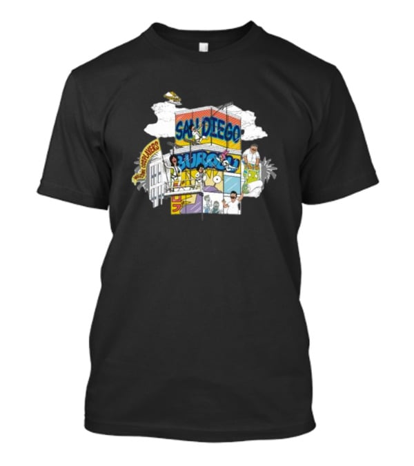 San Diego Skyscraper Happy Hour Crew T-Shirt
