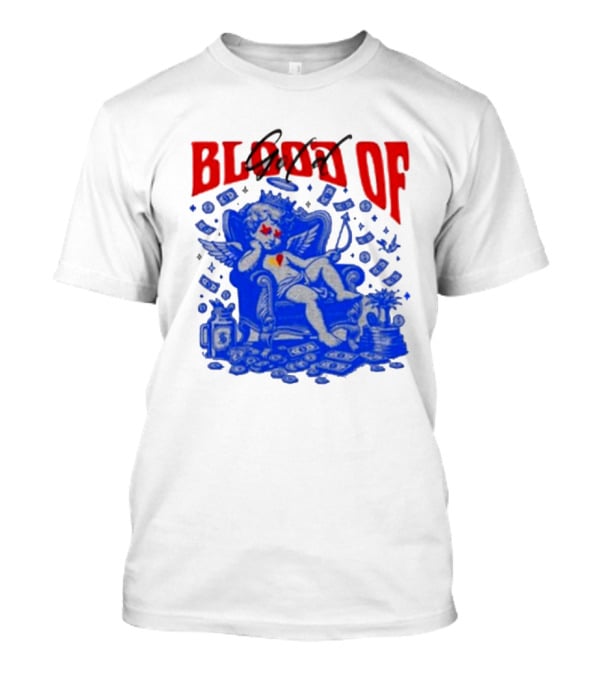 Blood Of Gold Angel On Throne Surrounded By Money T-Shirt