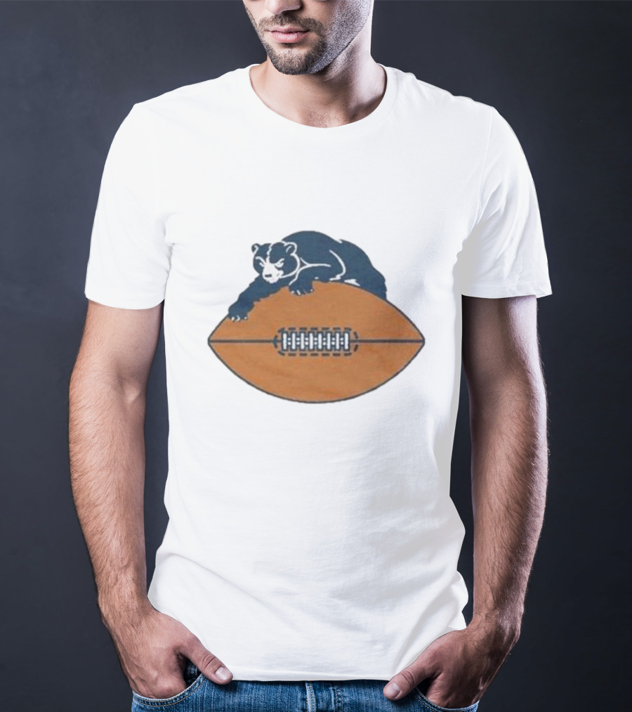 Chicago Bears Vintage Bear And Football Logo 1946 T-Shirt
