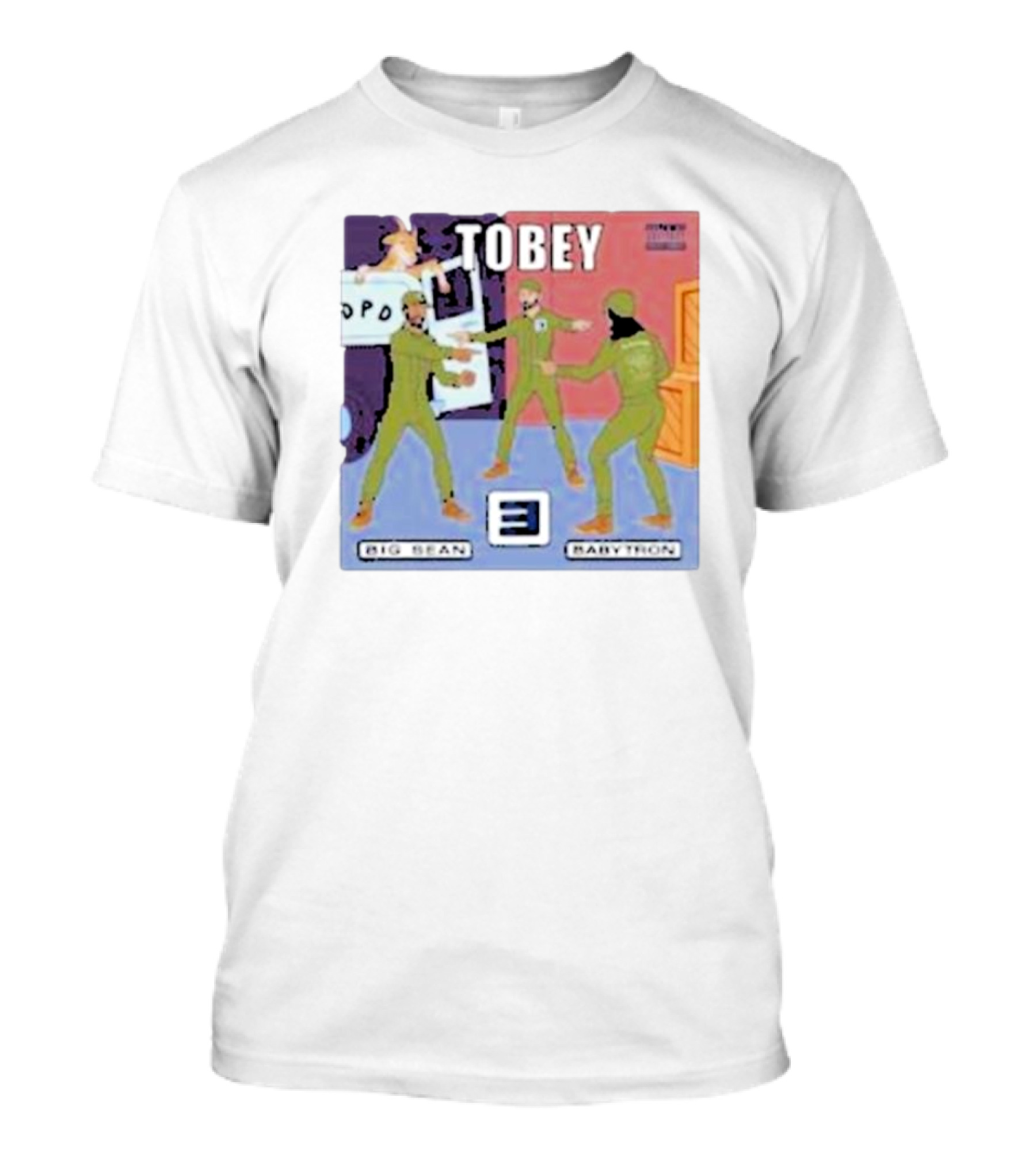 Eminem Tobey Big Sean BabyTron Meme Three Spider-Men Arms T-Shirt