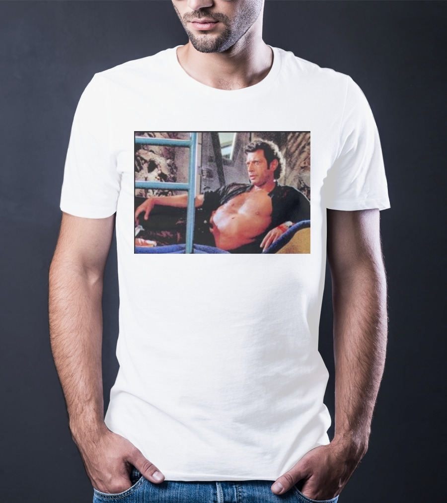 Ian Malcolm Jurassic Park Iconic Scene T-Shirt