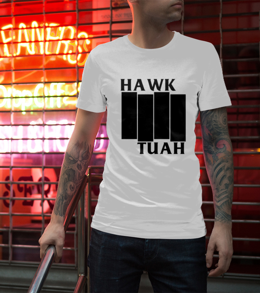 Hawk Tuah Black Flag T-Shirt