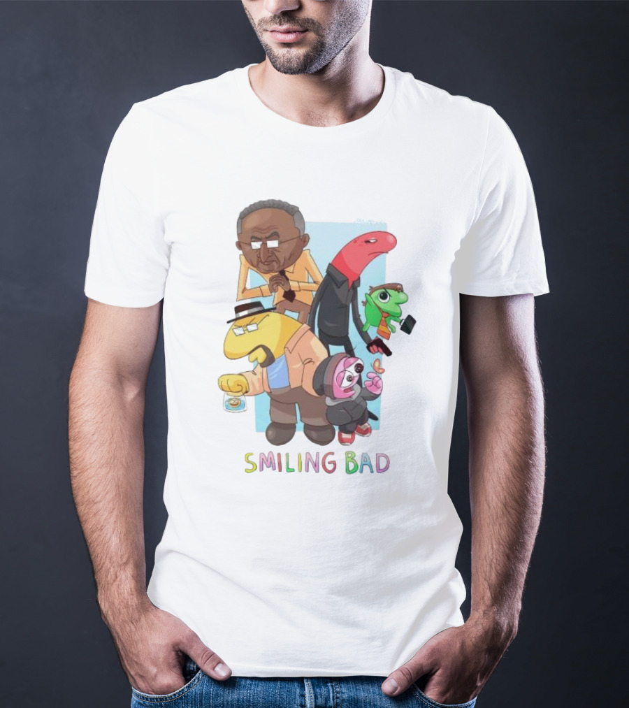 Smiling Bad Characters Joolianee Inspired Cartoon T-Shirt