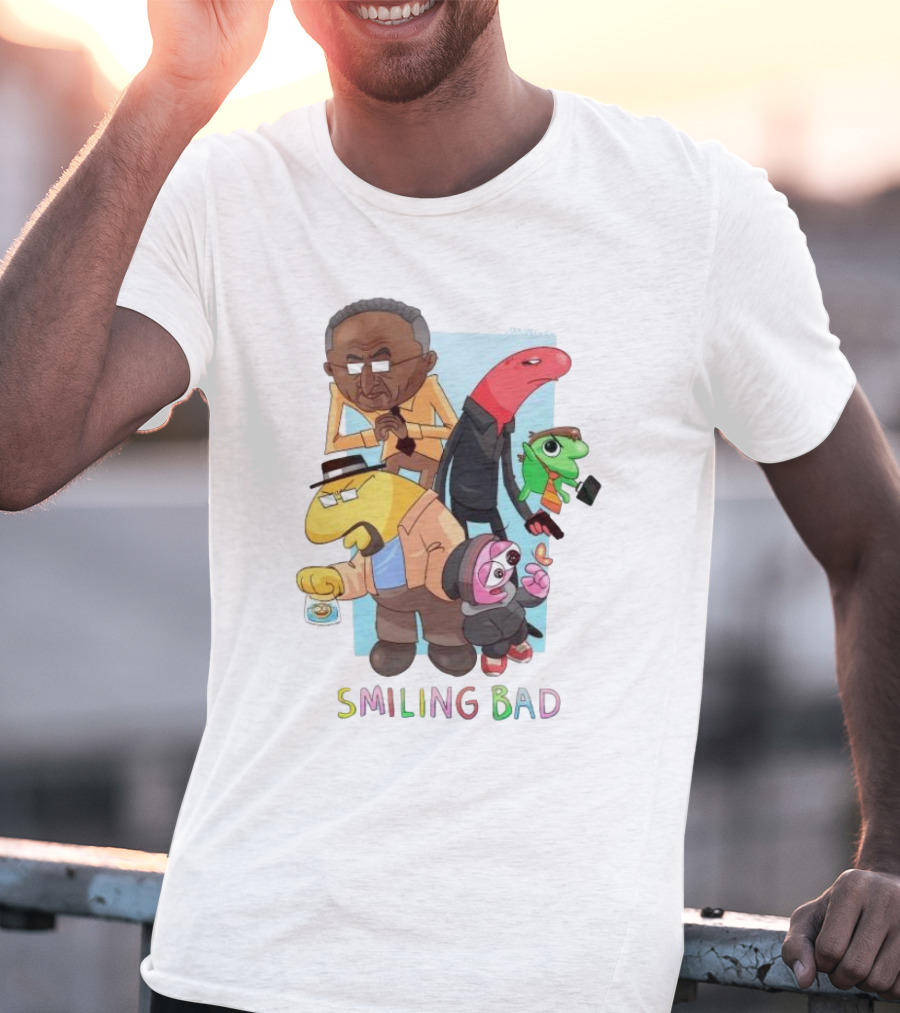 Smiling Bad Characters Joolianee Inspired Cartoon T-Shirt