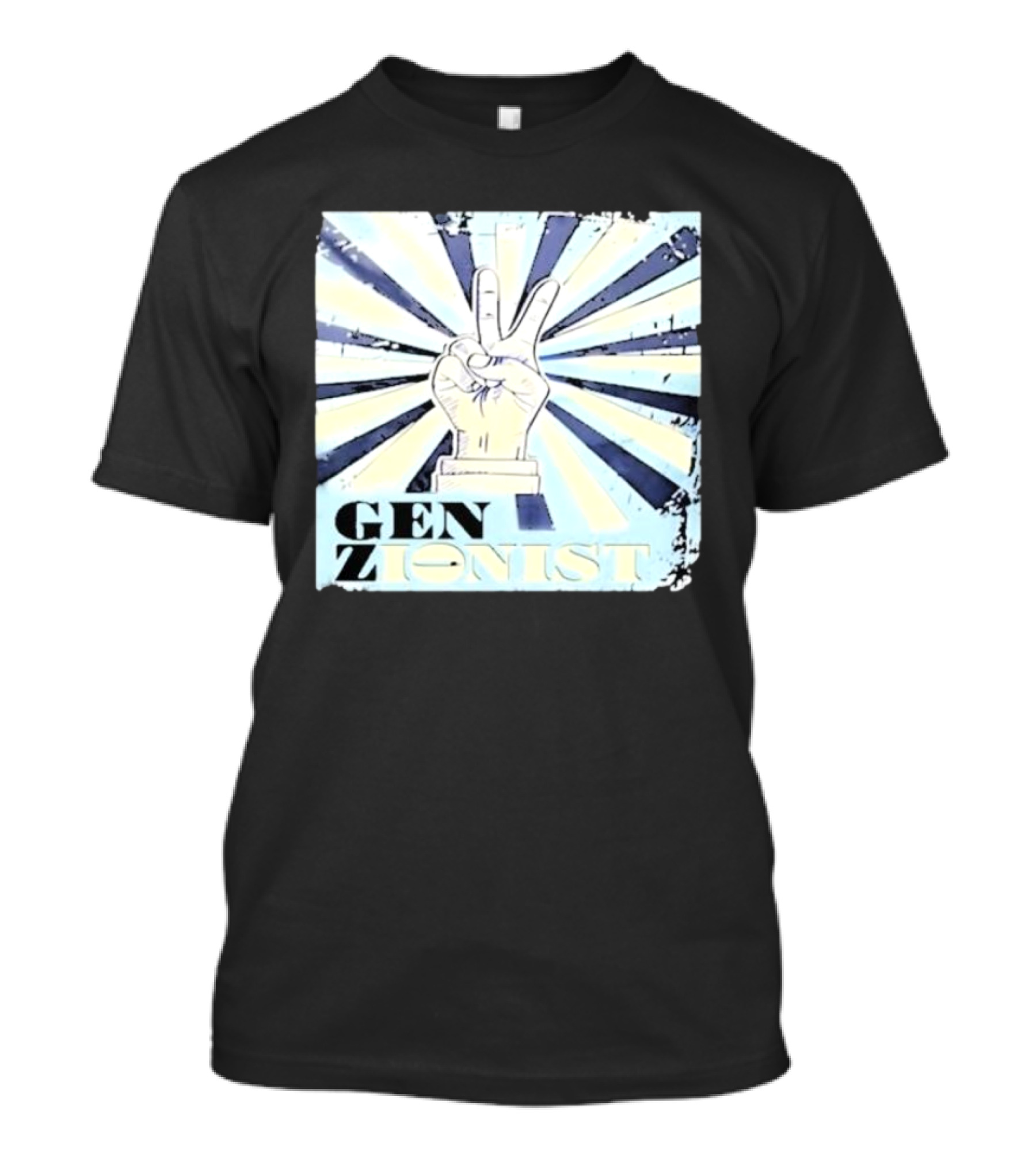 Gen Zionist Peace Sign Victory Hand T-Shirt
