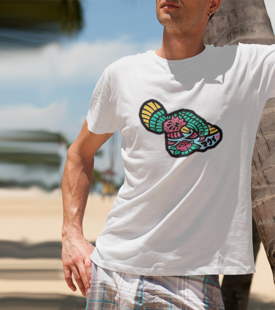 Sumofish Maui Kanji Flower Phoenix T-Shirt
