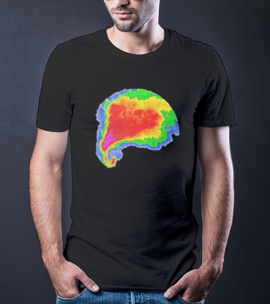 Supercell Weather Radar Heat Map Storm Formation T-Shirt