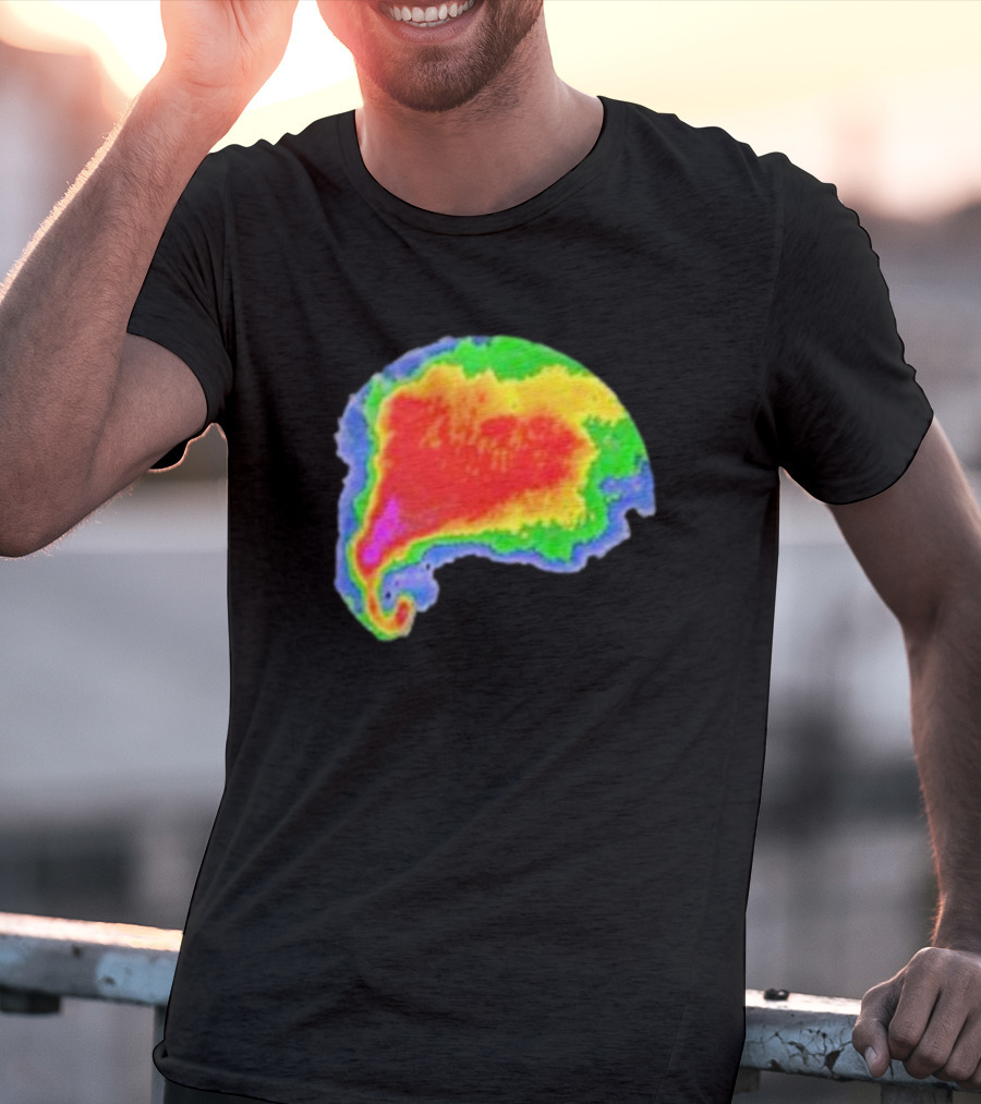 Supercell Weather Radar Heat Map Storm Formation T-Shirt