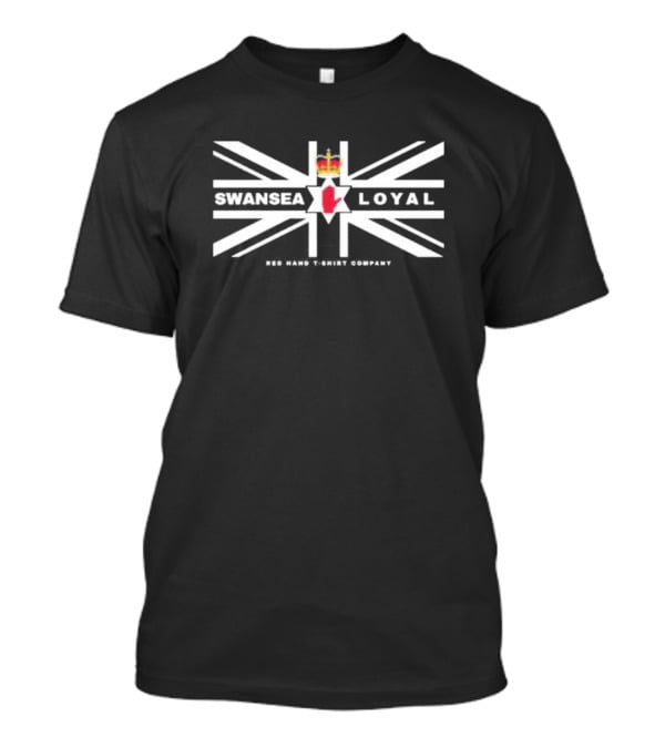 Swansea Loyal Red Hand UK Flag Crown Emblem T-Shirt